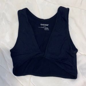 Garage black cross over top